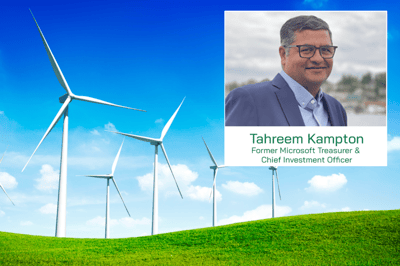 Former Microsoft Treasurer and Chief Investment Officer Tahreem Kampton joins Invest.Green